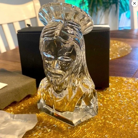 Waterford Art Waterford Crystal Year 200 Jesus Bustfigurineart